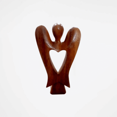 Suar Wood Statue Angel Love