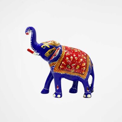 Meenakari Elephant Metal 5 Inch (Minesh)